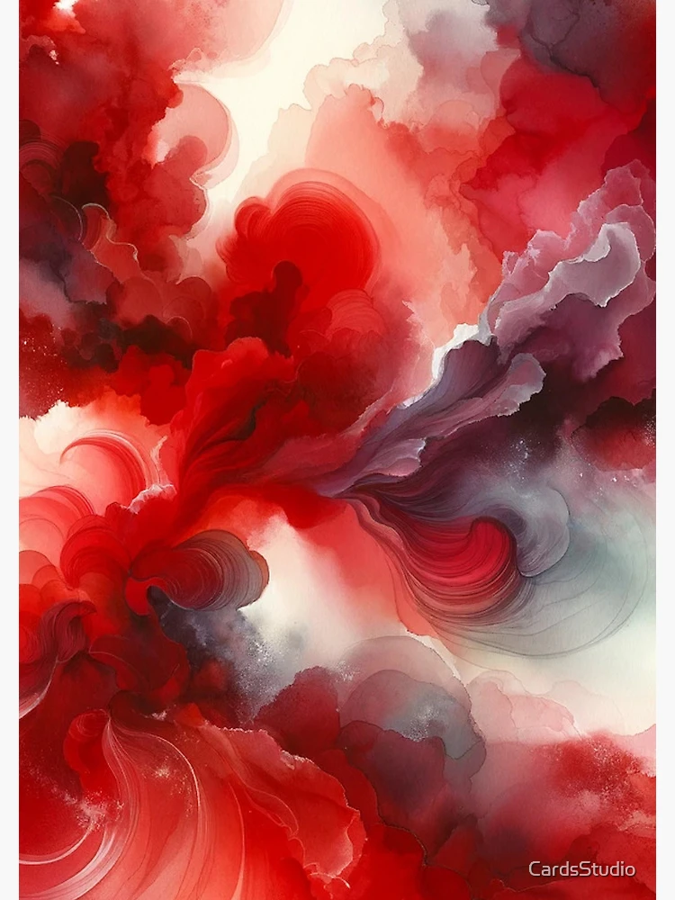 Thumbnail 3 of 3, Journal, Abstract Red designed and sold by CardsStudio.