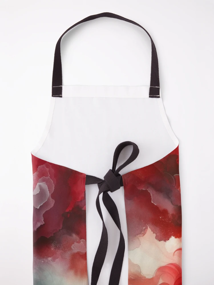 Thumbnail 5 of 6, Apron, Abstract Red designed and sold by CardsStudio.