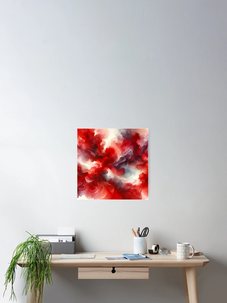 Thumbnail 2 of 3, Poster, Abstract Red designed and sold by CardsStudio.