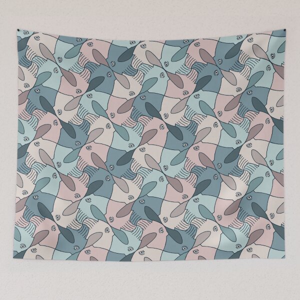 Item preview, Tessellated fish designed and sold by Rachelisabeth1.