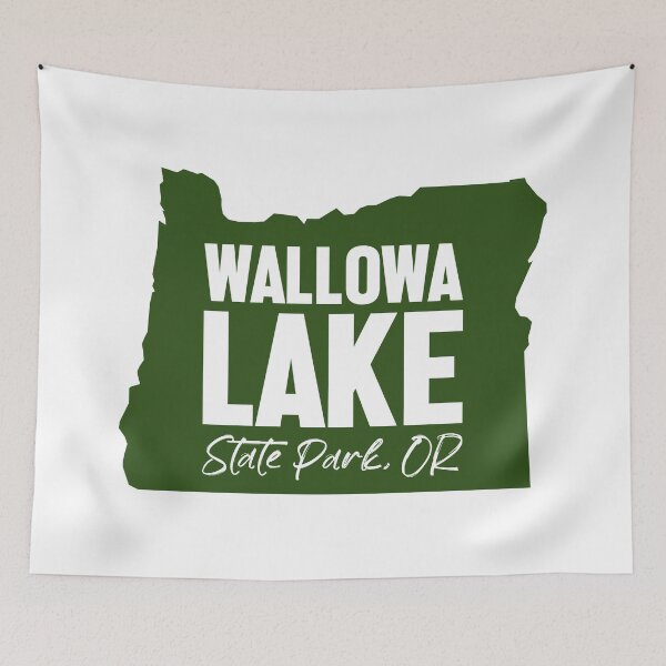 Item preview, Wallowa Lake State Park Oregon Map designed and sold by bivenart.