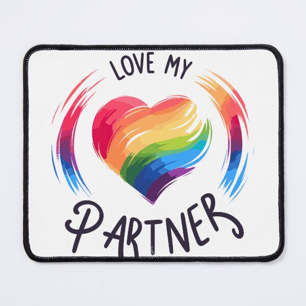 Item preview, Love My Partner Valentine designed and sold by Quirky Shirts.