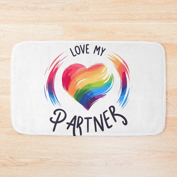Item preview, Love My Partner Valentine designed and sold by Quirky Shirts.