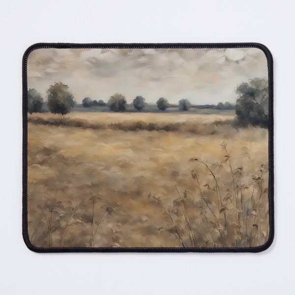 Item preview, Vintage Field with a Few Weeds and Trees, Antique Countryside designed and sold by Chicandcool.