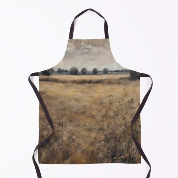 Item preview, Vintage Field with a Few Weeds and Trees, Antique Countryside designed and sold by Chicandcool.