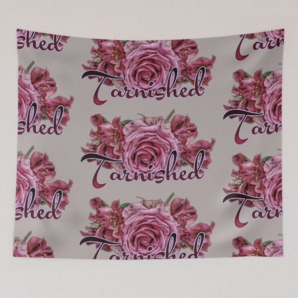 Item preview, tarnished pink rose bouquet for the anti-Valentine | grey gray pink designed and sold by DigitalEurydice.
