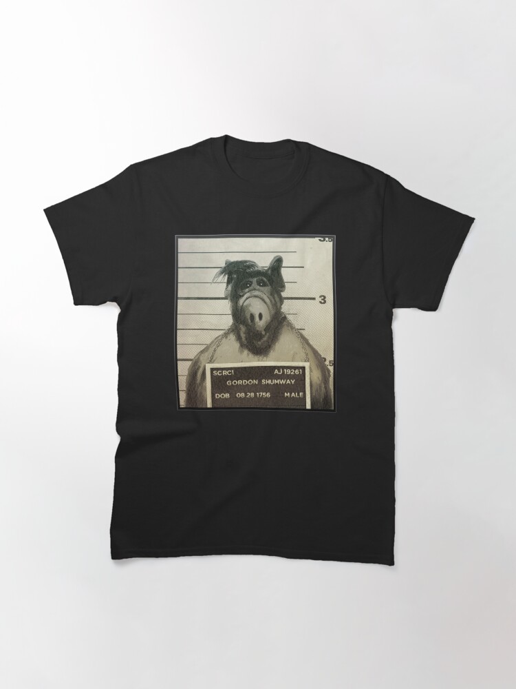 Thumbnail 3 of 7, Classic T-Shirt, Alf Mugshot designed and sold by MunkeeWear.