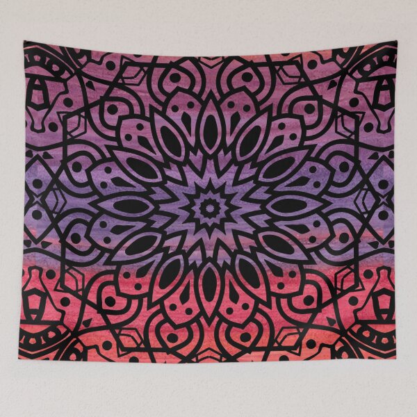Item preview, Colorful Gradient Mandala Flower designed and sold by LemonFun.