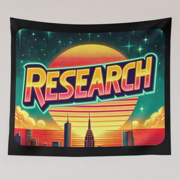 Item preview, Research, typography, retro designed and sold by maxmaj.