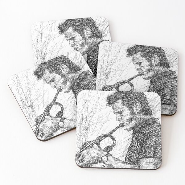 Item preview, CHET BAKER ink portrait .1 designed and sold by lautir.