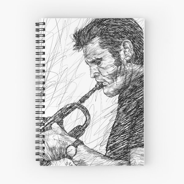 Item preview, CHET BAKER ink portrait .1 designed and sold by lautir.