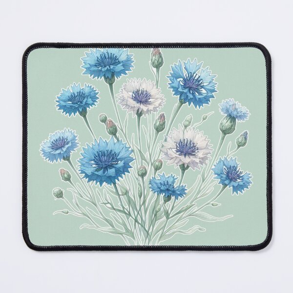 Item preview, Bachelor's Button Sketch designed and sold by AmberRoseWrites.