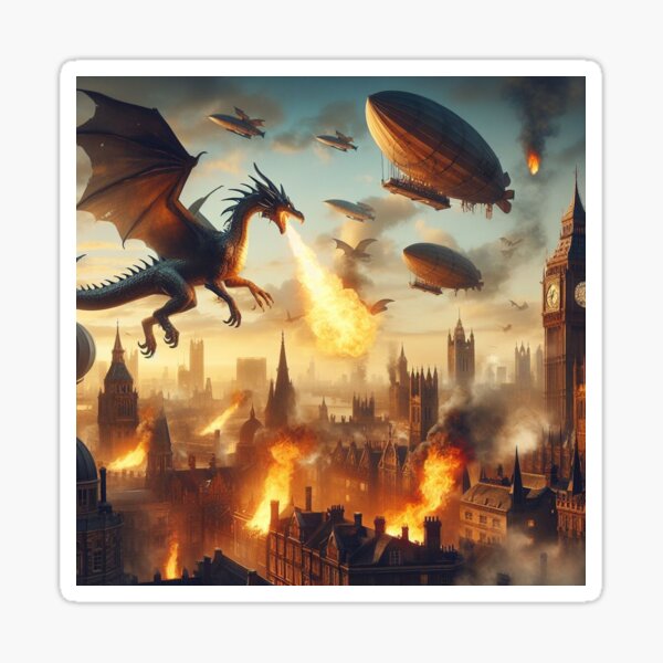Item preview, Dragon over London designed and sold by Sybille-Yates.