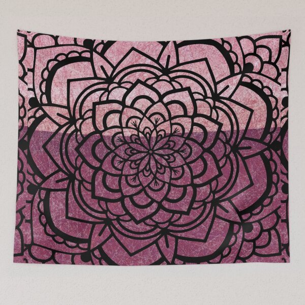 Item preview, Colorful Pink Gradient Mandala Flower designed and sold by LemonFun.