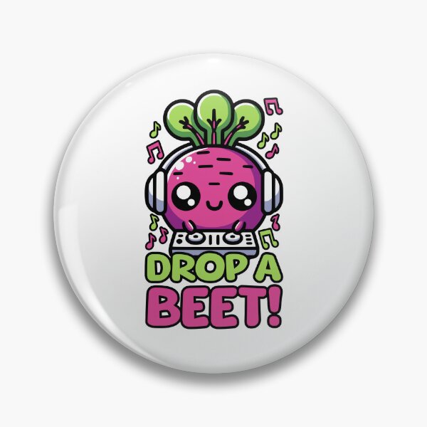 Item preview, Drop A Beet! Cute DJ Vegetable Pun designed and sold by PMCreative.