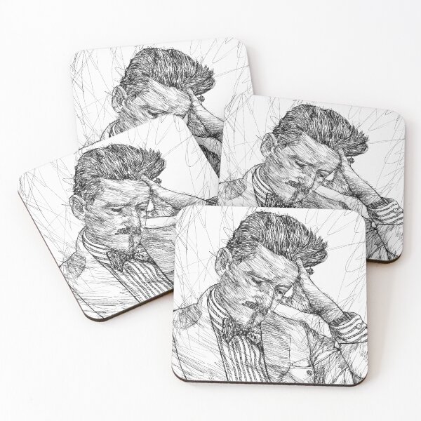 Item preview, JAMES JOYCE - ink portrait .5 designed and sold by lautir.
