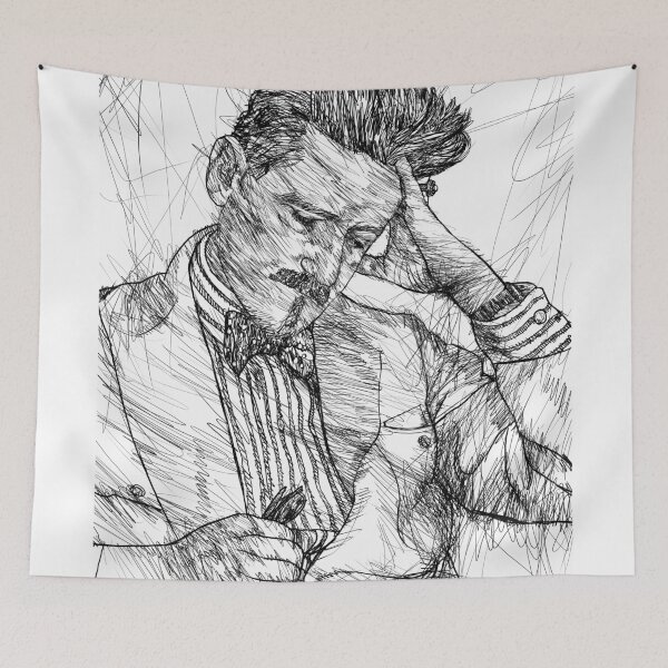 Item preview, JAMES JOYCE - ink portrait .5 designed and sold by lautir.