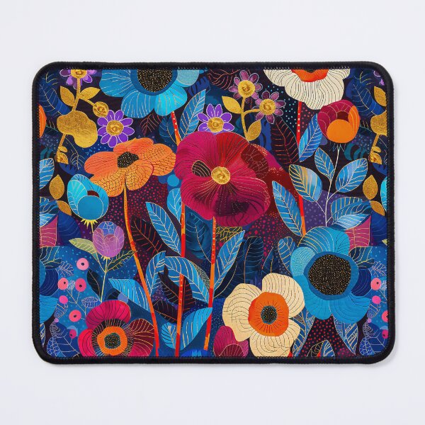 Item preview, Colorful Flowers and Leaves, Floral Print, Vibrant and Colorful Style designed and sold by celiacreatec.