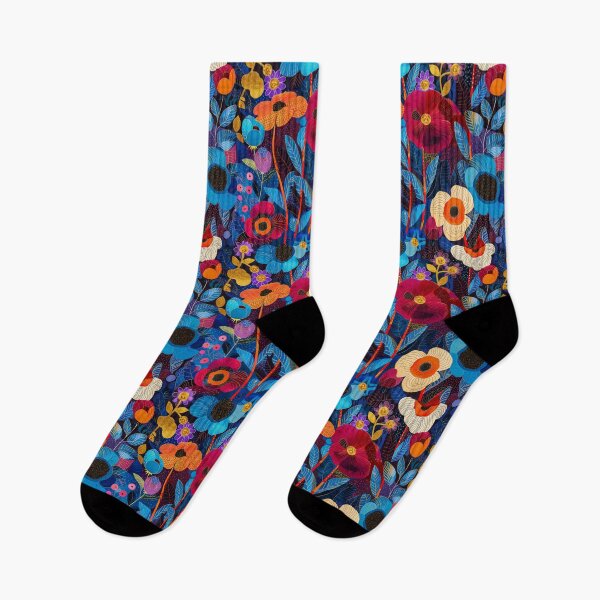 Item preview, Colorful Flowers and Leaves, Floral Print, Vibrant and Colorful Style designed and sold by celiacreatec.