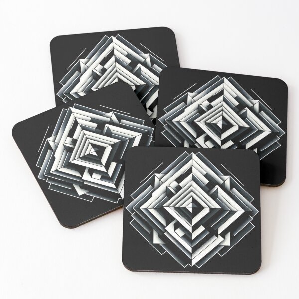 Item preview, Abstract Geometry in Black and White designed and sold by johnnycreidy.