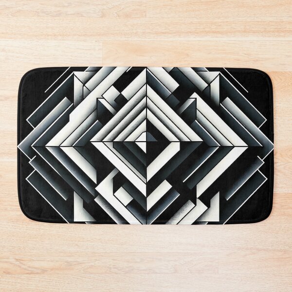 Item preview, Abstract Geometry in Black and White designed and sold by johnnycreidy.