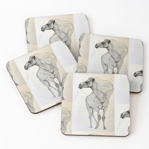 Item preview, Linear Image of a Camel: Minimalistic Elegance in an Abstract Graphic Design designed and sold by Piotrek0001.