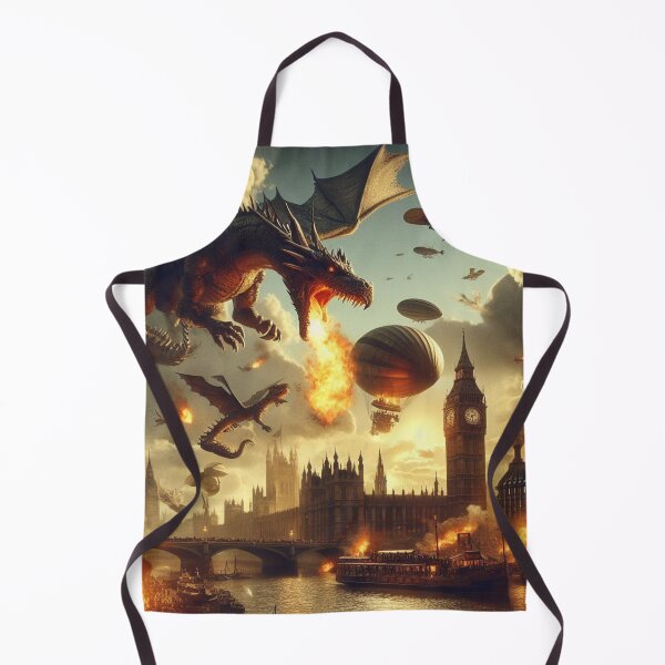 Item preview, Fiery Dragons over London designed and sold by Sybille-Yates.