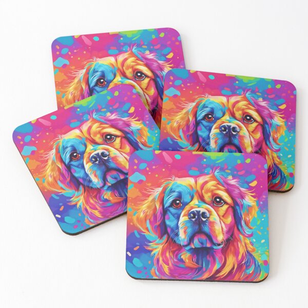 Item preview, Bright Pup: Colorful Dog Design designed and sold by Health And Fitness Posts e-Store.