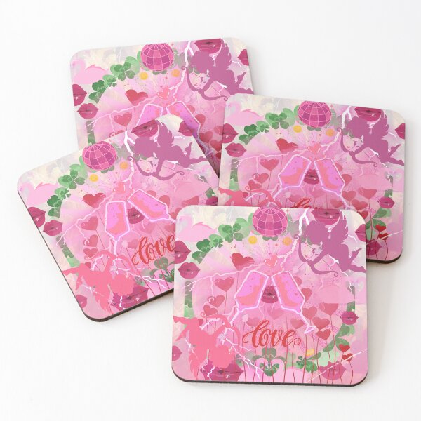 Item preview, Valentines Day, Romantic Couple, Girlfriend and Boyfriend, Pink Hearts and Cute Cupids designed and sold by Sugar Wisdom .