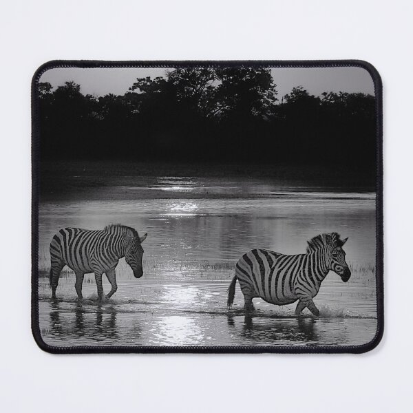 Item preview, A Zebra Sunset in Black and White, Portrait designed and sold by Kay Brewer.