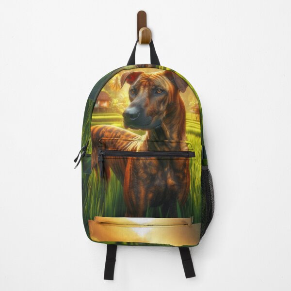 Item preview, Phu Quoc Ridgeback dog full image in grass designed and sold by CritterManiaUK.