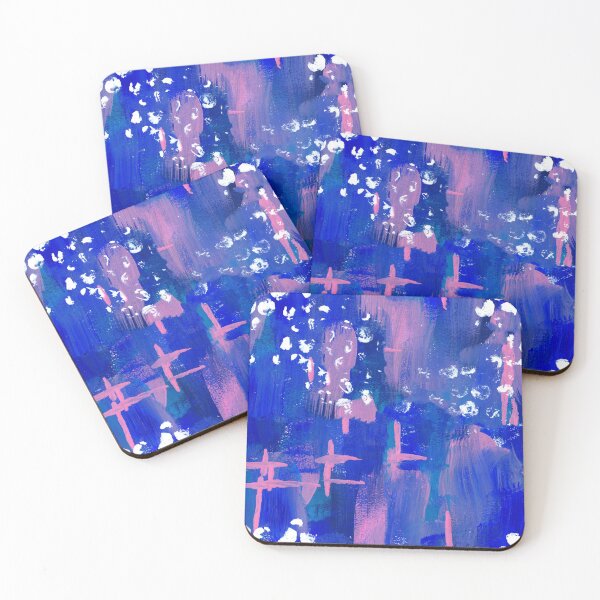 Item preview, Abstract Bubbles // Blue & Pink designed and sold by LaraElsieDesign.