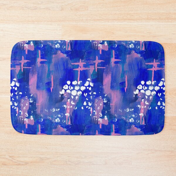 Item preview, Abstract Bubbles // Blue & Pink designed and sold by LaraElsieDesign.