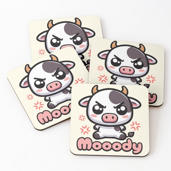 Item preview, I'm Mooody! Moody Cute Cow Pun designed and sold by PMCreative.