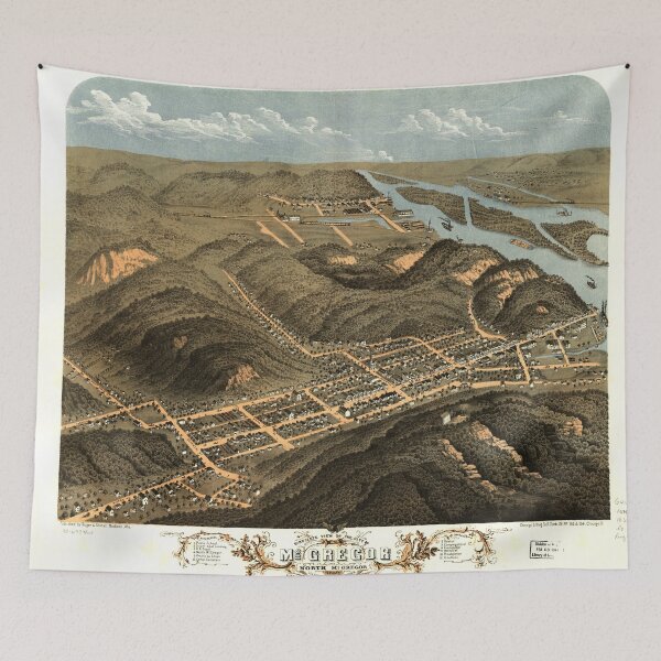 Item preview, McGregor, Iowa (1869) designed and sold by allhistory.