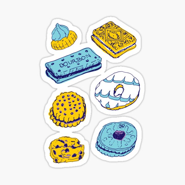 Blue Biscuits Sticker