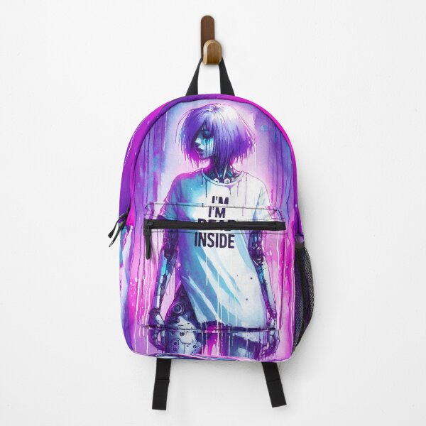 Item preview, Cyberpunk Neon Girl DEAD INSIDE designed and sold by RESToRAPTOR.
