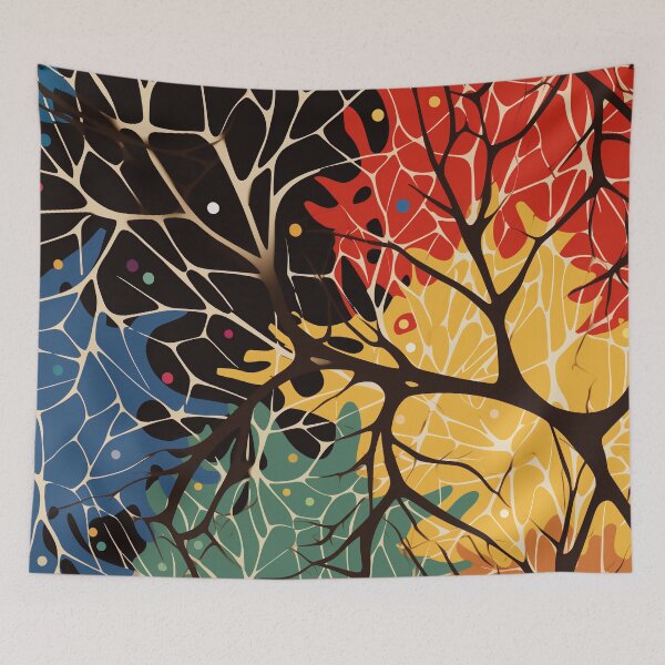Item preview, Colorful Abstract Art Neurons designed and sold by EnchantArtCo.