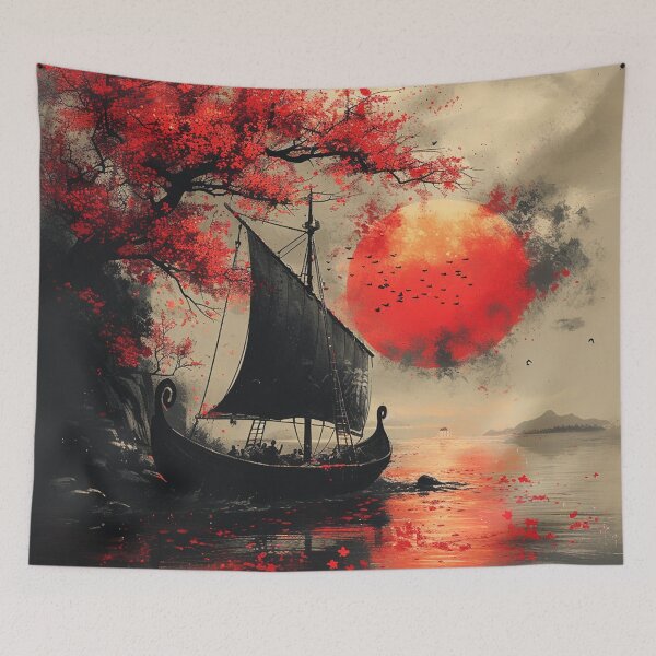 Item preview, Scarlet Sails: The Viking Voyage through Blossom Waters designed and sold by dungeonwarriors.