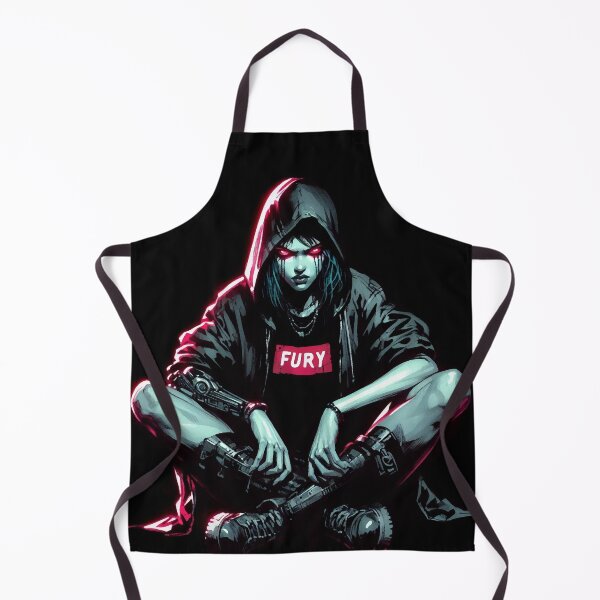 Item preview, Cyberpunk Neon FURY Girl designed and sold by RESToRAPTOR.