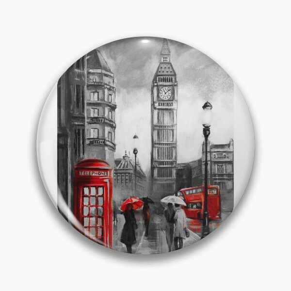 Item preview, Old Black and White London Phone Booth designed and sold by balustore.