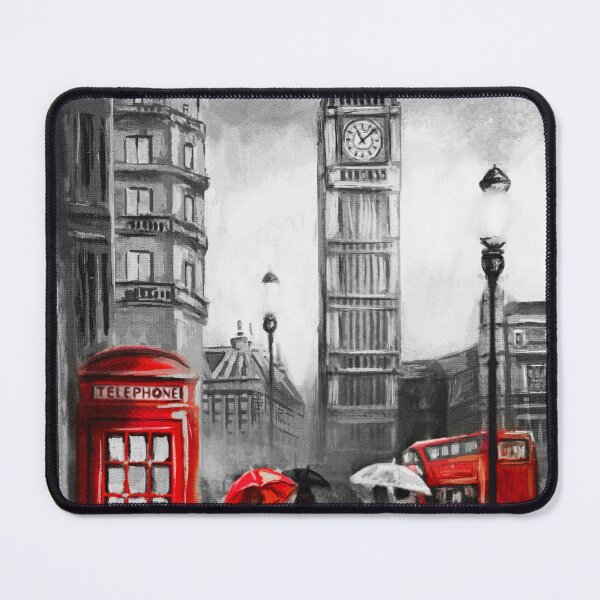 Item preview, Old Black and White London Phone Booth designed and sold by balustore.