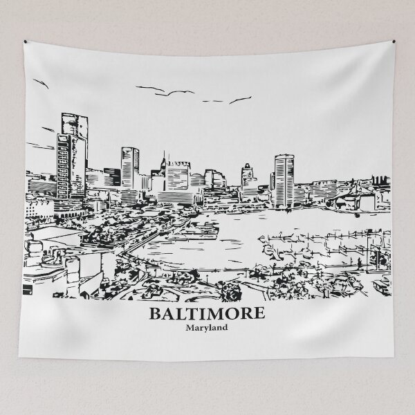 Item preview, Baltimore - Maryland designed and sold by Lakeric Cityscapes.