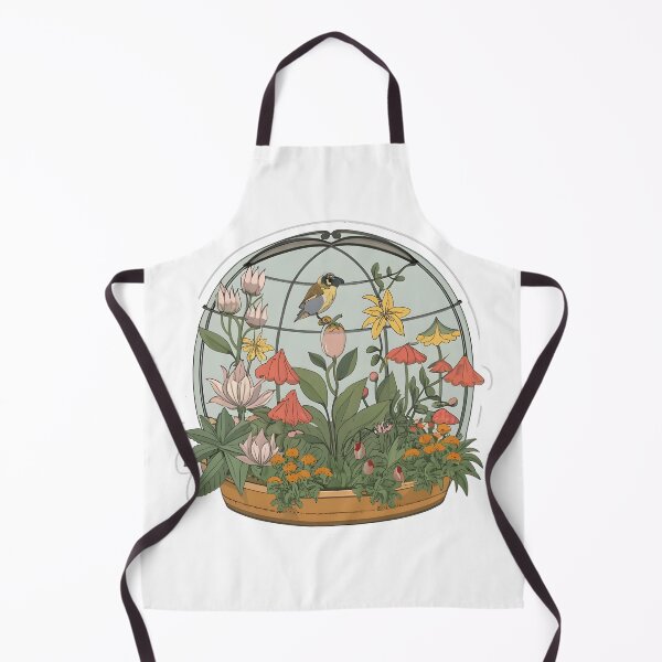 Item preview, a botanical garden scene with intricately detailed flowers, plants, and foliage. sticker designed and sold by ArtshirtGroup.