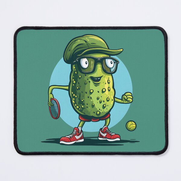 Item preview, Funny Pickle Playing Pickleball designed and sold by WildPalette-Art.