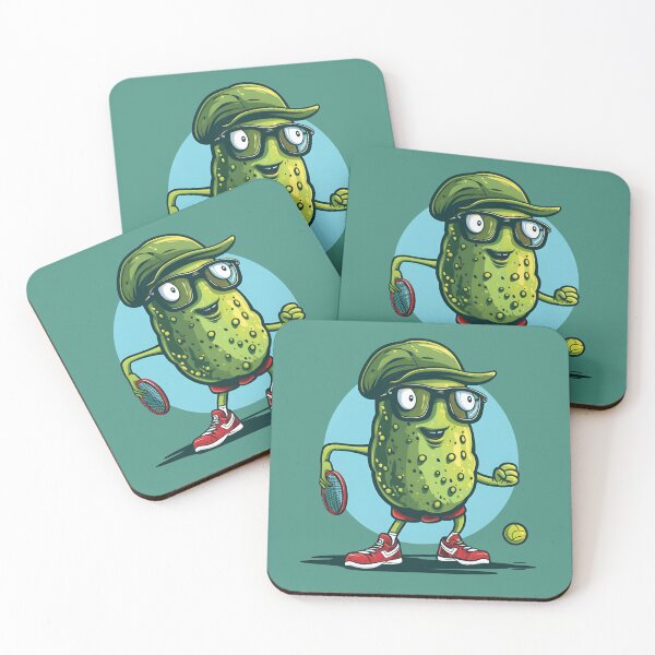 Item preview, Funny Pickle Playing Pickleball designed and sold by WildPalette-Art.