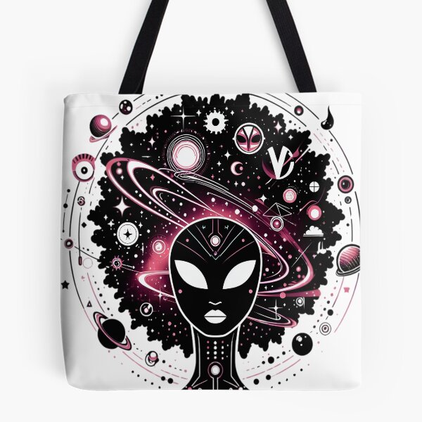 Item preview, Afro-futurism Afro Girl Art designed and sold by KitonicTees.