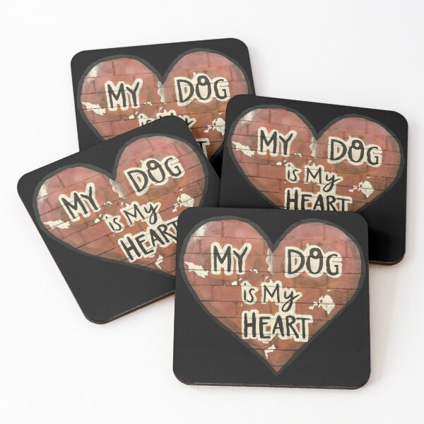 Item preview, My Dog Is My Heart Valentine designed and sold by Quirky Shirts.