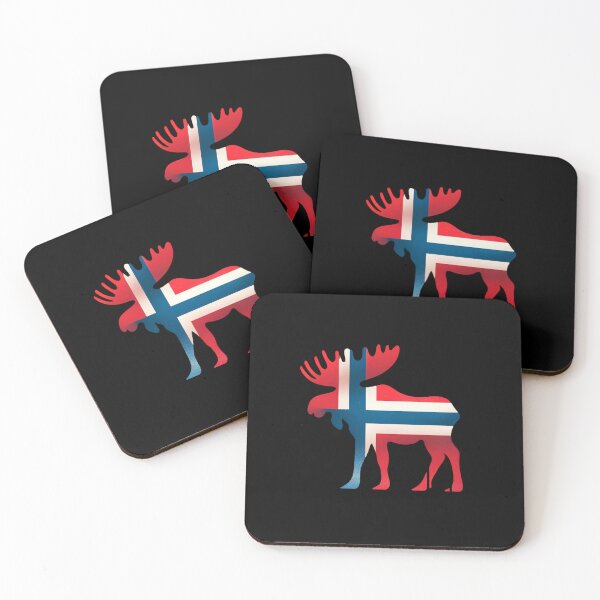 Item preview, Norwegian Flag And Moose designed and sold by Pati-Design.
