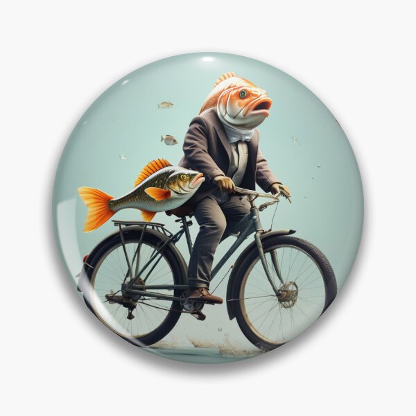 Item preview, FISH & BICYCLE designed and sold by AmazingBackDrop.